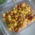 Cooksnap dari calico untuk resep Orak Arik Telur Sosis Baso