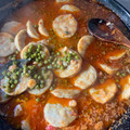 El cooksnap de Elisaflores cuando hizo Medallones de merluza en salsa con gambas 🐟🍤.