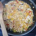 El cooksnap de Diana Pérez cuando hizo Fideuá de marisco.
