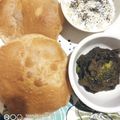 Neelam Pushpendra Varshney का कुकस्नैप जब उन्होंने कद्दू सब्जी संग पूरी (Kaddu sabzi sang puri recipe in Hindi) बनाया था।