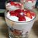El cooksnap de Nadirah avalos cuando hizo Cheesecake con yogur y fresas (alto en proteína y bajo en grasas).