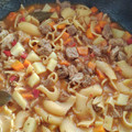 El cooksnap de Marisa Claudia Galvan cuando hizo Guiso de fideos con carne.