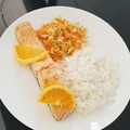El cooksnap de Sebastian ßañol cuando hizo Salmón a la naranja.