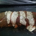 El cooksnap de Magda cuando hizo Pan de carne relleno con salsa y queso arriba.