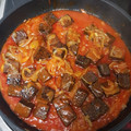 El cooksnap de saltalindes cuando hizo Sangre de pollo encebollado y tomate.