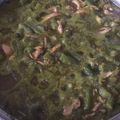 El cooksnap de norma vega cuando hizo Pollo en verde con ejotes.