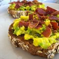 El cooksnap de enamora_a_tu_paladar (Laura) cuando hizo Tostada de aguacate y crujiente de jamón.