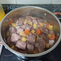 El cooksnap de Monica Castilla cuando hizo Pechuga de pavo al vino tinto.