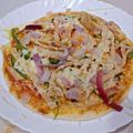 Nibedita Majumdar's cooksnap of when they made চিকেন পিজ্জা (Chicken Pizza Recipe in Bengali).