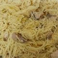 Cooksnap Nurul Asnida semasa beliau membuat Resepi Spaghetti Oglio Olio Ayam.