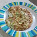 El cooksnap de Alexandra Salazar cuando hizo Tortilla con calabacín.