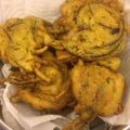 El cooksnap de Sara PA cuando hizo Onion bhaji ! 🕉🕌👳🏾‍♀️.