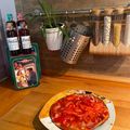 El cooksnap de Belen cuando hizo Pizza de bacon, pimientos asados, trigueros y mucho más.