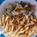 El cooksnap de Teresita Felíz cuando hizo Pollo al jugo con papa frita y arroz.