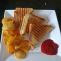 Vaishali Arora's cooksnap of when they made Paneer grilled sandwich.