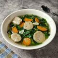 Cooksnap dari Asriwida untuk resep Sup Bayam Bakso Ikan