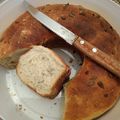 El cooksnap de Abril Fidalgo cuando hizo Pan casero tipo lactal pero con orégano y semillas de sésamo o cebolla.