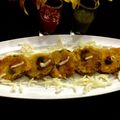 Visha Kothari's cooksnap of when they made Cheese Bengali style baingan bhaja.