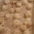 Deborah's cooksnap of when they made Mexican Wedding cookies.