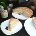 El cooksnap de Fernando Dome cuando hizo Torre de panqueques "Cena de Año Nuevo".
