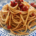 El cooksnap de Irene-Guirao cuando hizo Pasta Arrabiata Light.