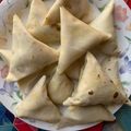 Sarosh Zeeshan's cooksnap of when they made Beef qeema Samosay.