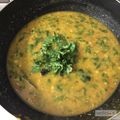Shubhra Ambuj's cooksnap of when they made Palak dal with matar.
