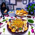 Sandipta Sinha's cooksnap of when they made টক মিস্টি পাপড়ি চাট(tok mishti papri chaat recipe in Bengali).