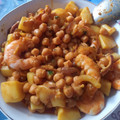 El cooksnap de Francisco Lobato Lopez cuando hizo Potaje de garbanzos con sepia y langostinos al ajillo.