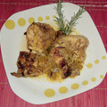 El cooksnap de Zaida TC @alquimiasfood cuando hizo Pollo al ras al hanout con manzana y cebolla.