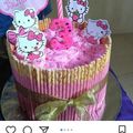Cooksnap dari Nur Rina untuk resep Pocky Bday Cake #rainbow base cake# cepet,mudah,juara &tebel dikantong ('')