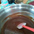 El cooksnap de carmen Gomez cuando hizo Ganache de Chocolate.