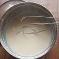 El cooksnap de Leslie Peña Diaz cuando hizo Salsa blanca con leche en polvo.