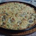 El cooksnap de Rocio Krejci cuando hizo Tarta de champiñones, crema y verdeo.