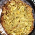 El cooksnap de Reina Godoy cuando hizo Tarta de cebolla y queso.