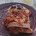 El cooksnap de Franco del Toro cuando hizo Matambrito de cerdo a la Pizza a la plancheta.