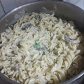 El cooksnap de Angela Cris cuando hizo Tallarines en crema de champiñones.