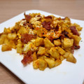 El cooksnap de Conri cuando hizo Huevos rotos con jamón.