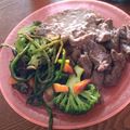 El cooksnap de BRENDA INZUNZA cuando hizo Falda de Res, salchicha de pollo y ensalada sencilla 🥗.