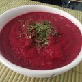 El cooksnap de Leidy Garcia Castro cuando hizo Sopa crema de remolacha.