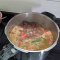 El cooksnap de Miguel Ángel cuando hizo Carrilleras de cerdo ibérico al vino tinto y mi toque personal.