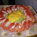 El cooksnap de Gisela Giralt cuando hizo Fuente de langostinos cocidos, con mayonesa de azafrán.