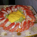 El cooksnap de Gisela Giralt cuando hizo Fuente de langostinos cocidos, con mayonesa de azafrán.