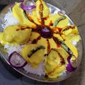Abhilasha Singh का कुकस्नैप जब उन्होंने कढ़ी चावल (kadhi chawal recipe in Hindi) बनाया था।