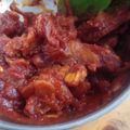Cooksnap Cookies Monster 🍪 semasa beliau membuat Sambal Tempe, Kentang dan Bilis.