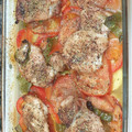 El cooksnap de Manuel Pérez cuando hizo Pollo al horno con verduras.