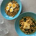 El cooksnap de Yasmina Saus Fernandez cuando hizo Potaje de garbanzos con bacalao y espinacas versión exprés.
