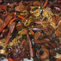 El cooksnap de Fernanda Suarez cuando hizo Pasta china con pechuga de pollo y salsa de soja.