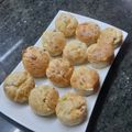 El cooksnap de luis gola cuando hizo Muffins de muzzarella y jamón.