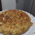 El cooksnap de Tamara Trapeza cuando hizo Tortilla de papas rellena con muzzarella y jamón.